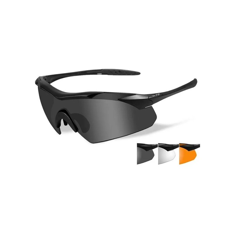 Střelecké brýle Wiley X Vapor kouřová skla + čirá + oranžová skla