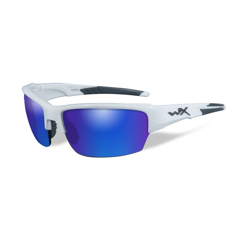 Taktické brýle Wiley X Saint Polarized modré skla, bílý rám