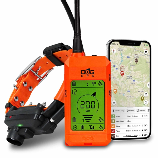Satelitní GPS obojek Dogtrace DOG GPS X30TB - s výcvikovým modulem a zvukovým lokátorem