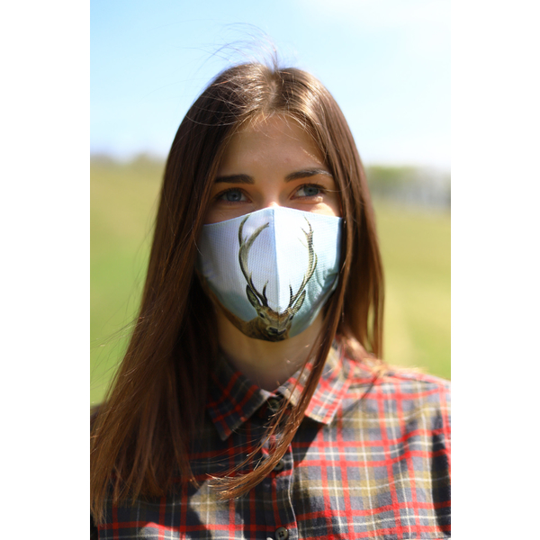 TETRAO bavlněná ochranná maska na obličej - jelen 1 ks 