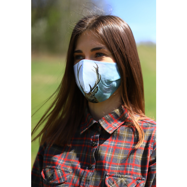 TETRAO bavlněná ochranná maska na obličej - jelen 1 ks  1