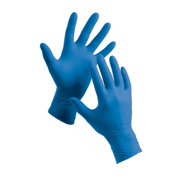 Nitrilové rukavice modré 100 ks velikost L