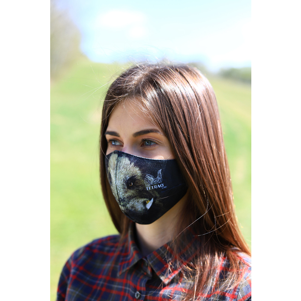 TETRAO bavlněná ochranná maska na obličej - divočák 1 ks  2