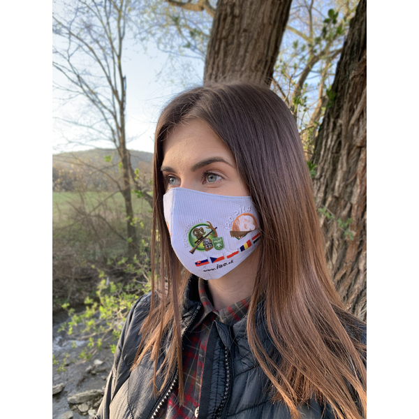 TETRAO bavlněná ochranná maska na obličej - IBO 1 ks