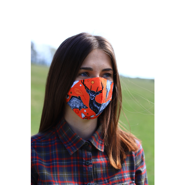TETRAO bavlněná ochranná maska na obličej - les 1 ks  1