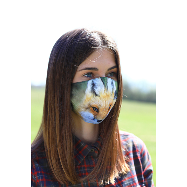 TETRAO bavlněná ochranná maska na obličej - liška 1 ks  2