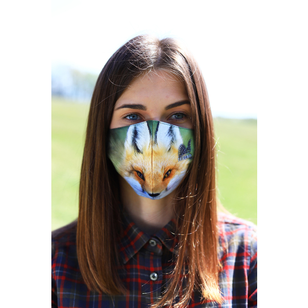 TETRAO bavlněná ochranná maska na obličej - liška 1 ks  1
