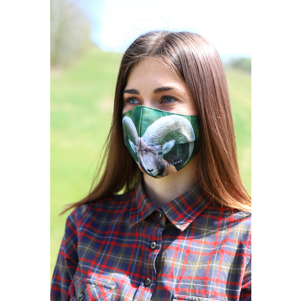 TETRAO bavlněná ochranná maska na obličej - muflon 1 ks 