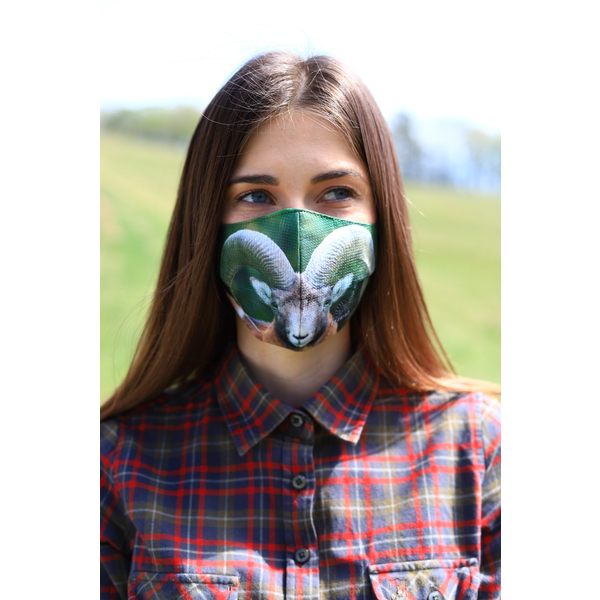 TETRAO bavlněná ochranná maska na obličej - muflon 1 ks  2