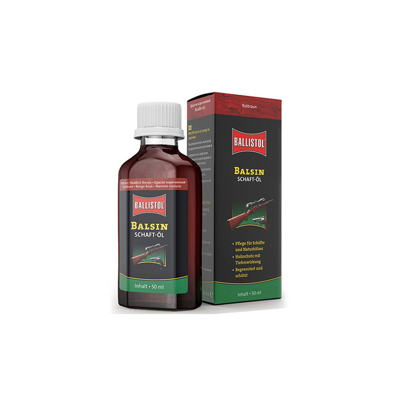 Pečující olej Balsin na pažbu červenohnědý – 50 ml