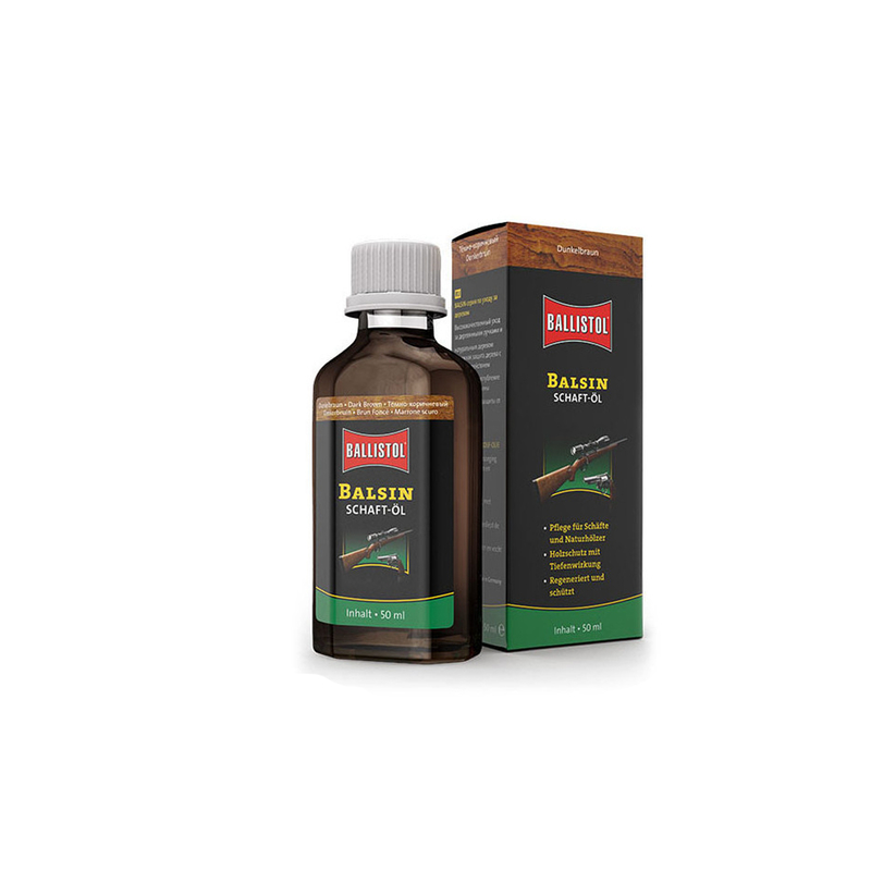Pečující olej Balsin na pažbu tmavě hnědý – 50 ml