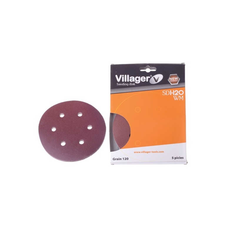 Kulatý brusný papír VILLAGER SD-240WM 6/1 125 mm