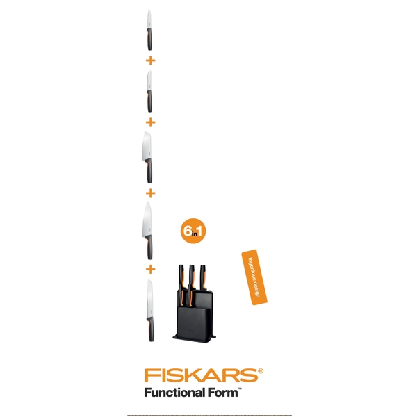 Blok s 5 noži FISKARS Functional Form 8