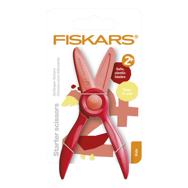 První dětské nůžky FISKARS, červené 4