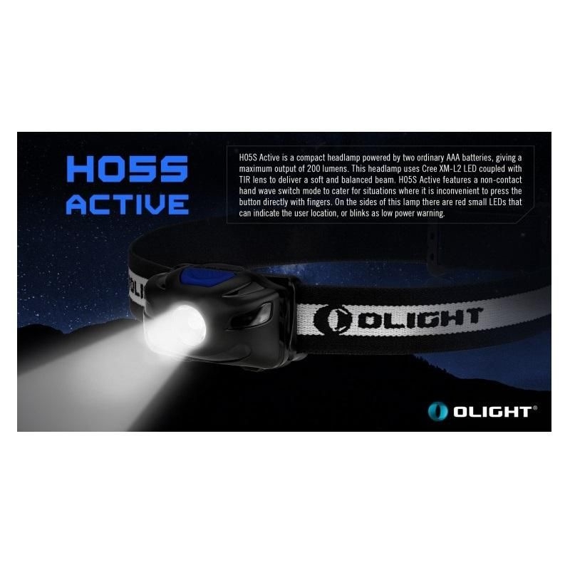 Čelovka OLIGHT H05S Active 200 lm černá 8