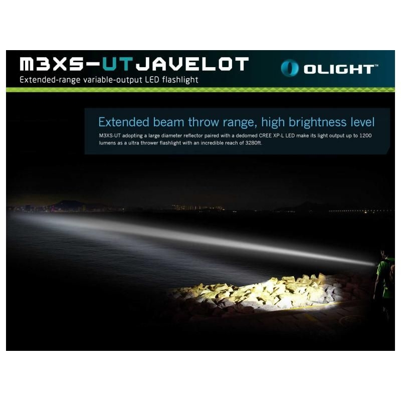 LED svítilna OLIGHT M3XS-UT Javelot 1200 lm - předváděcí 7