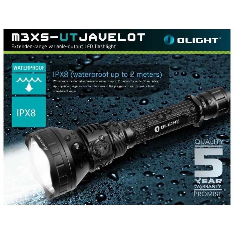 LED svítilna OLIGHT M3XS-UT Javelot 1200 lm - předváděcí 12