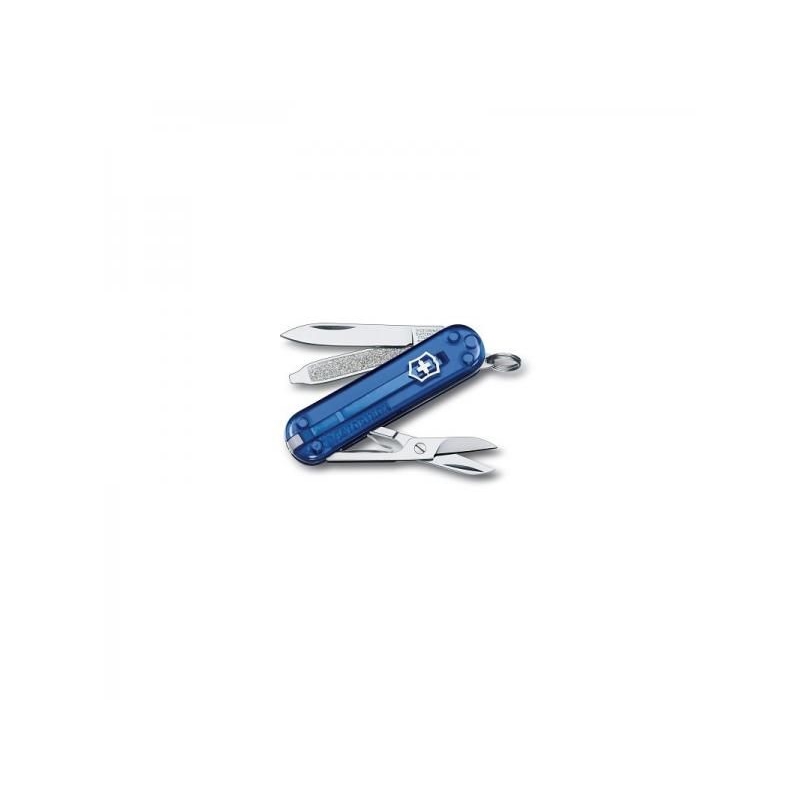 Kapesní nůž Victorinox Classic - 7 funkcí modrý průhledný