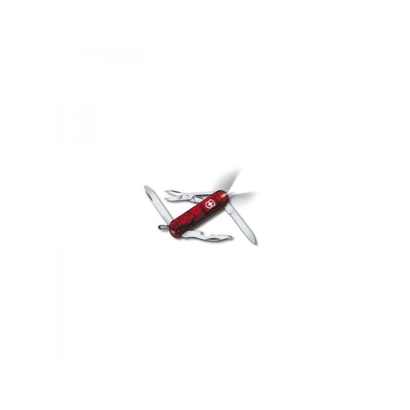 Kapesní nůž Victorinox Midnite Manager Ruby - 10 funkcí červený průhledný