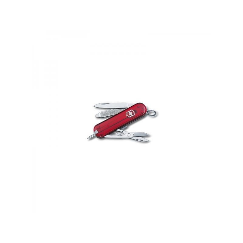Kapesní nůž Victorinox Signature - 7 funkcí červený průhledný