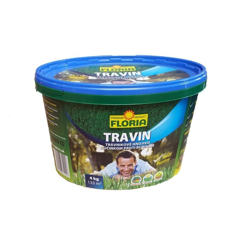 Trávníkové hnojivo Travín Floria, 4 kg