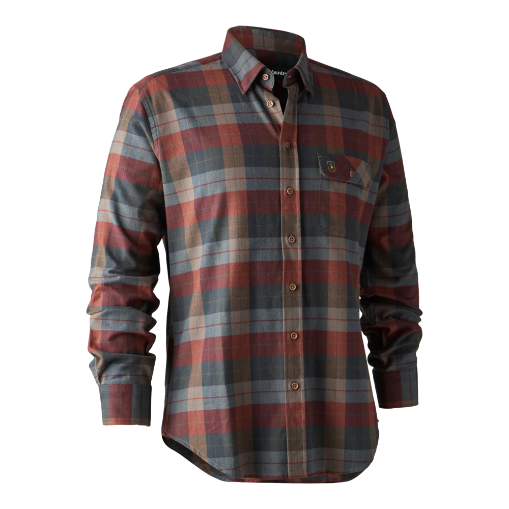 Pánská lovecká košile Deerhuter Ryan - Brown Check 39/40