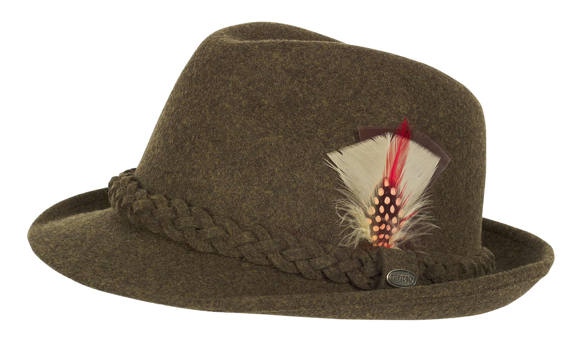 Tradiční klobouk TETRAO s pírkem 56