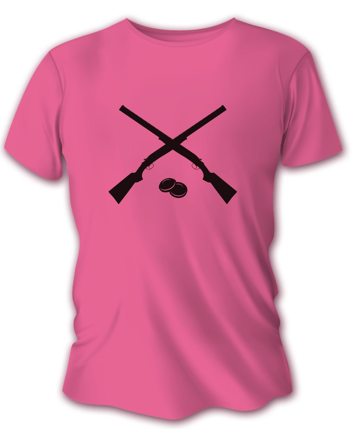 Dámské lovecké tričko TETRAO brokovnice - růžové S